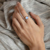 Anillo de Moon Stone con seis diamantes