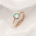 Anillo Ópalo Australiano Circular